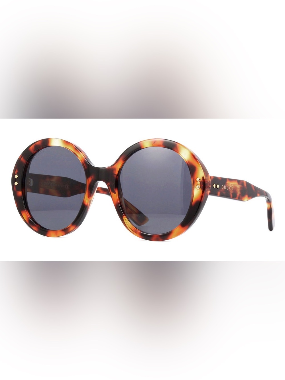 Gucci Tortoiseshell Round Sunglasses - Brown